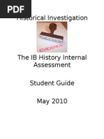 Download Historical Investigation IB History Internal Assessment Student Guide by Hayley NightmareHere SN91269672 doc pdf