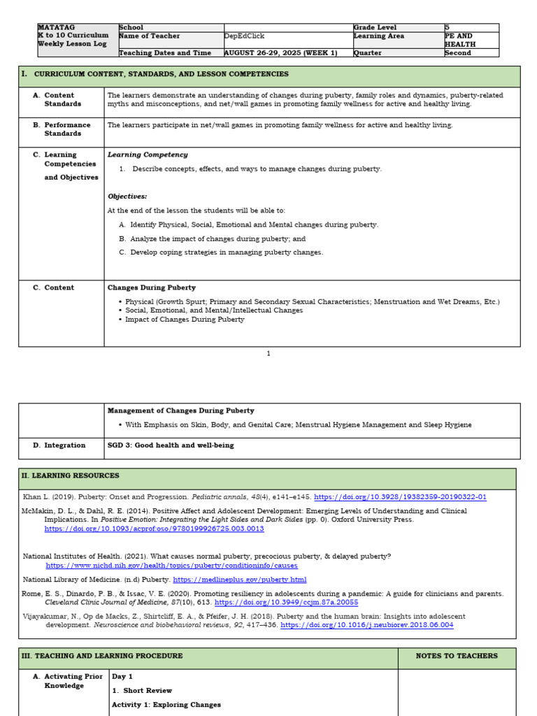 Managing Puberty Changes in Adolescents | PDF | Adolescence | Puberty