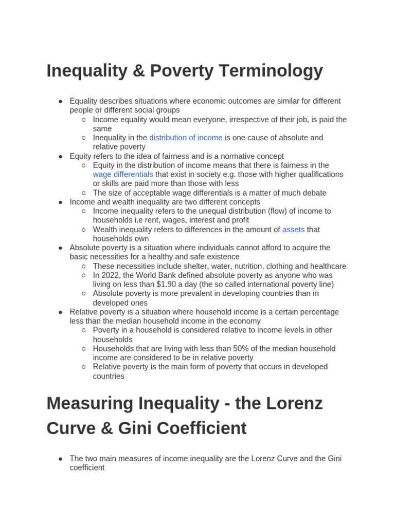 Macro Notes IBDP Economics | PDF | Cost Of Living | Income Distribution