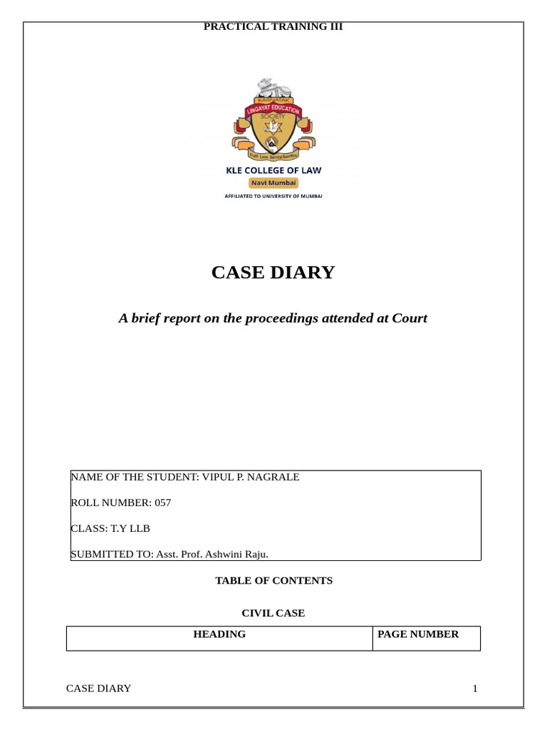 Court Case Diary: Matrimonial & Criminal Cases | PDF | Marriage | Witness