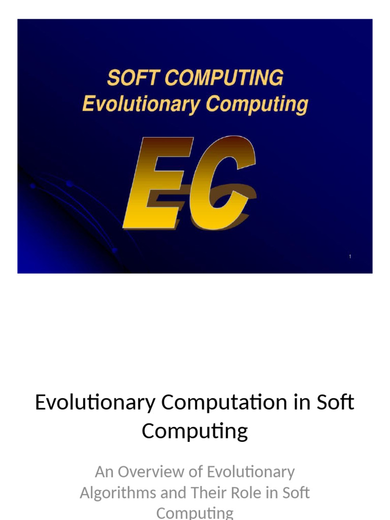 Evolutionary Algorithms in Soft Computing | PDF