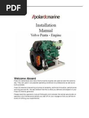 Volvo Penta Installation Manual | PDF | Belt (Mechanical.