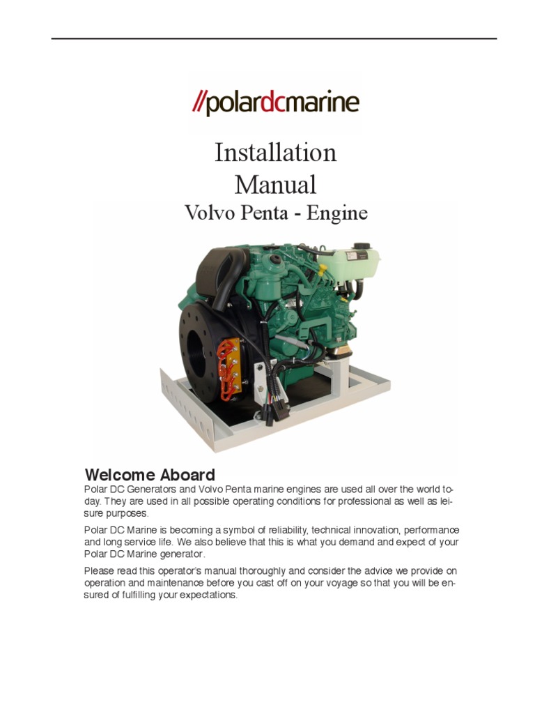 Volvo Penta Installation Manual | PDF | Belt (Mechanical.