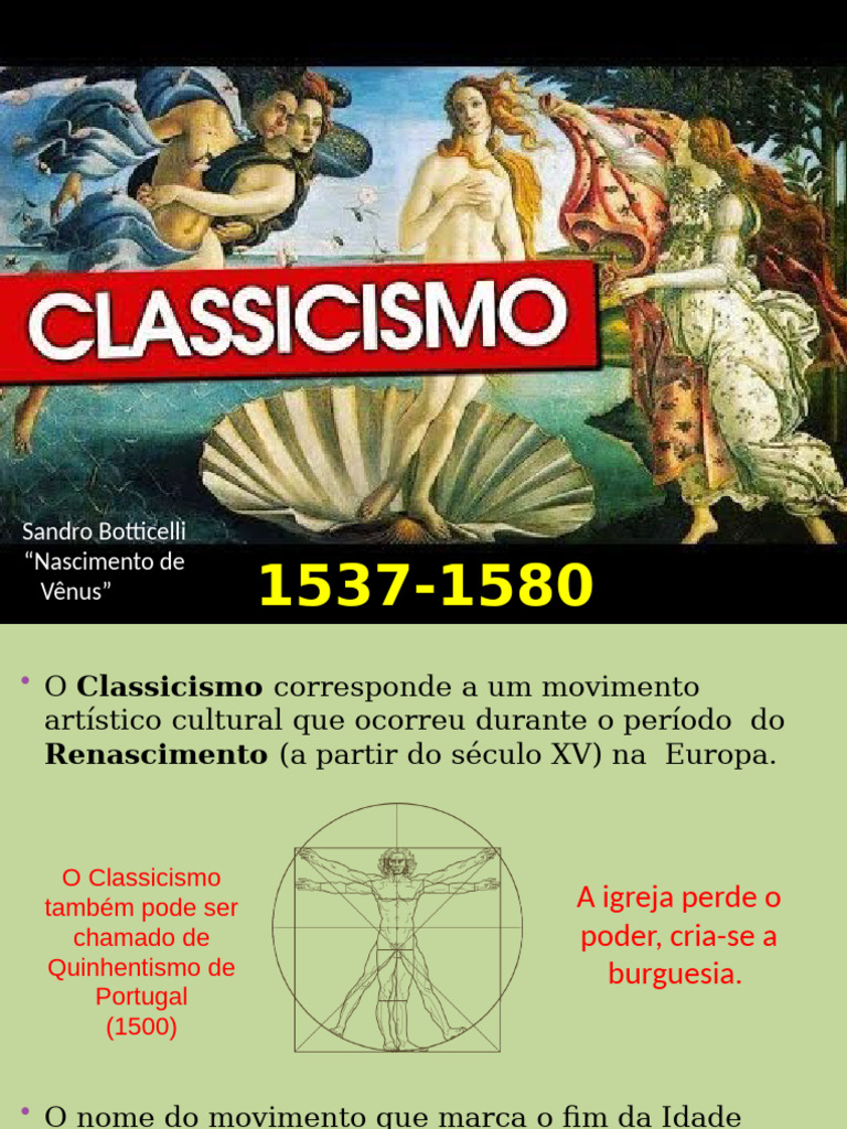 Classicismo: Renascimento e Camões | PDF | Classicismo