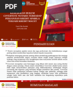 Covernote dalam Perjanjian Kredit | PDF