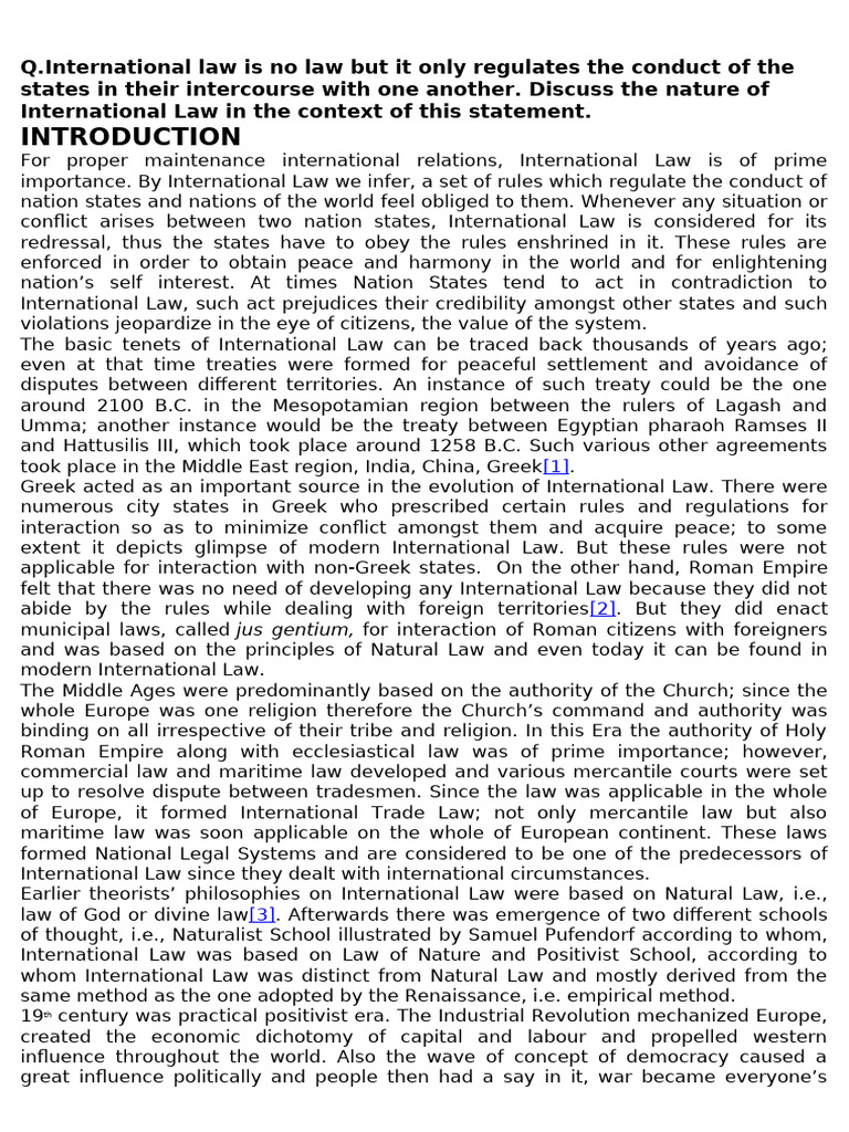 International Law | PDF | Treaty | Ratification