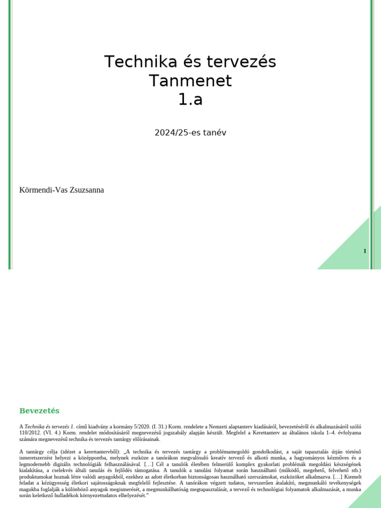 Technika 1. | PDF