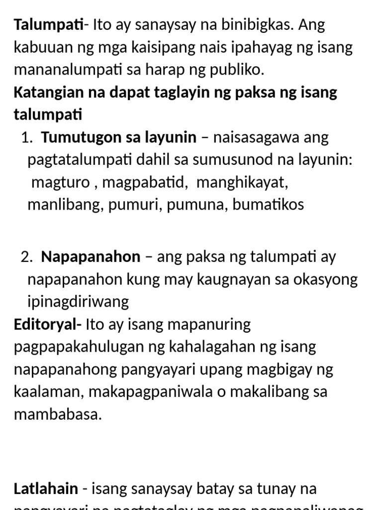 Talumpati | PDF