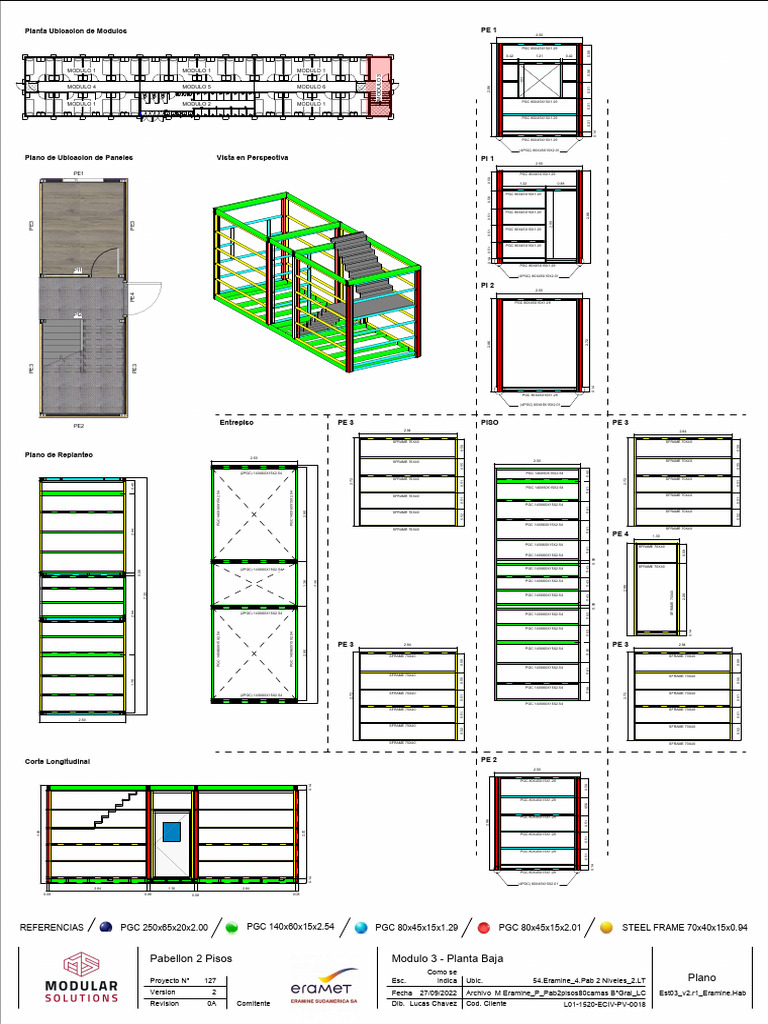 Especificaciones de Módulos Estructurales | PDF