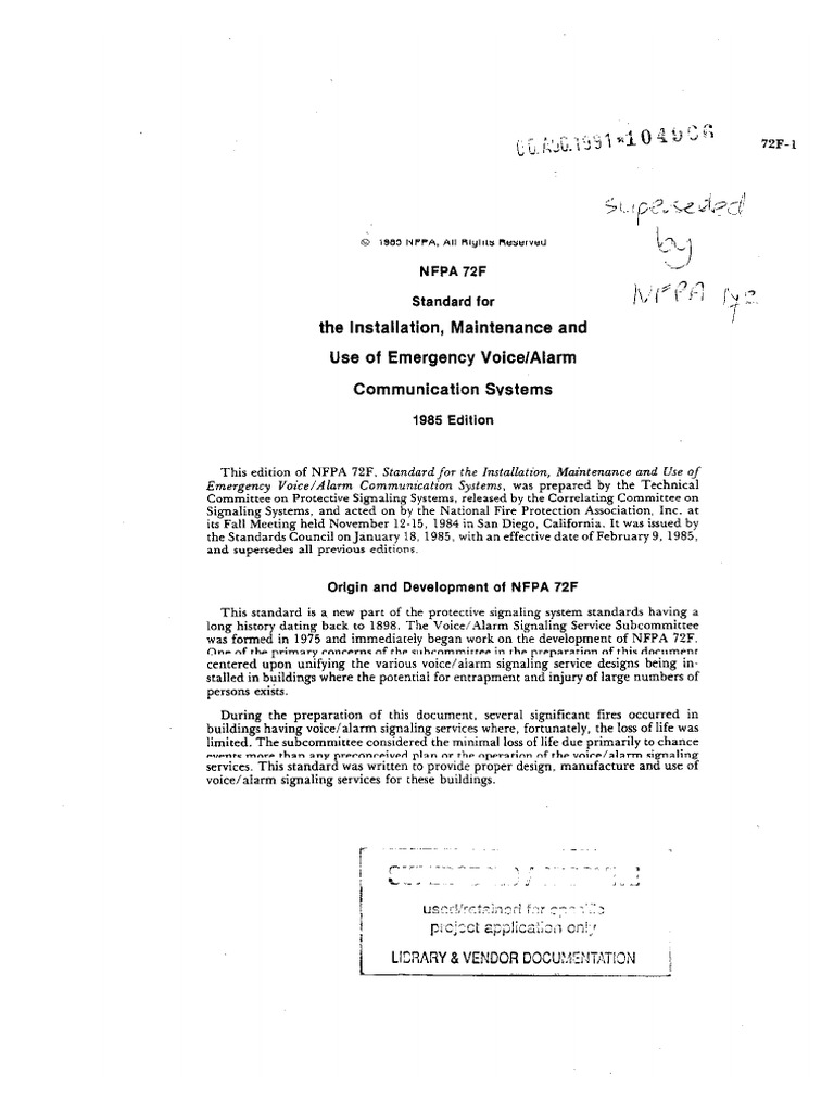 Nfpa 72F | PDF