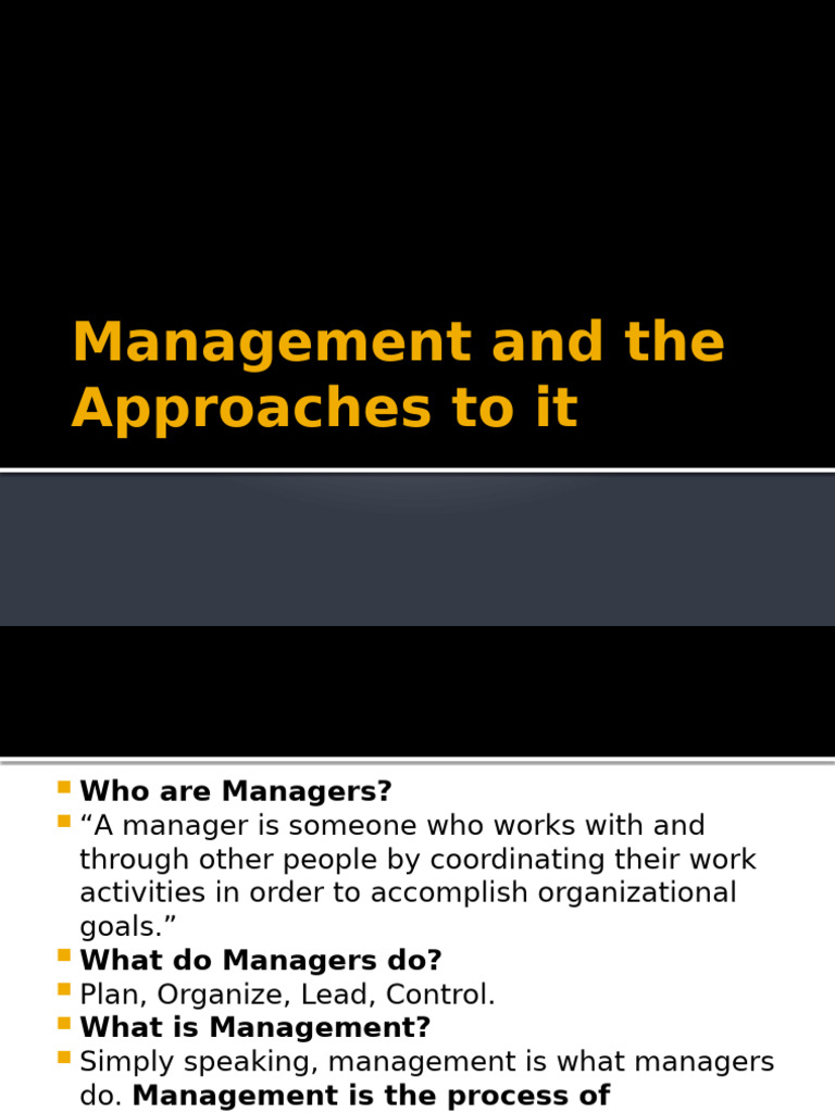 Understanding Management Roles and Approaches | PDF | Business | Social ...