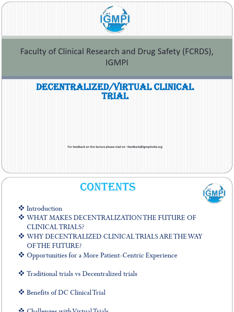 Future of Decentralized Clinical Trials | PDF | Clinical Trial | Health ...
