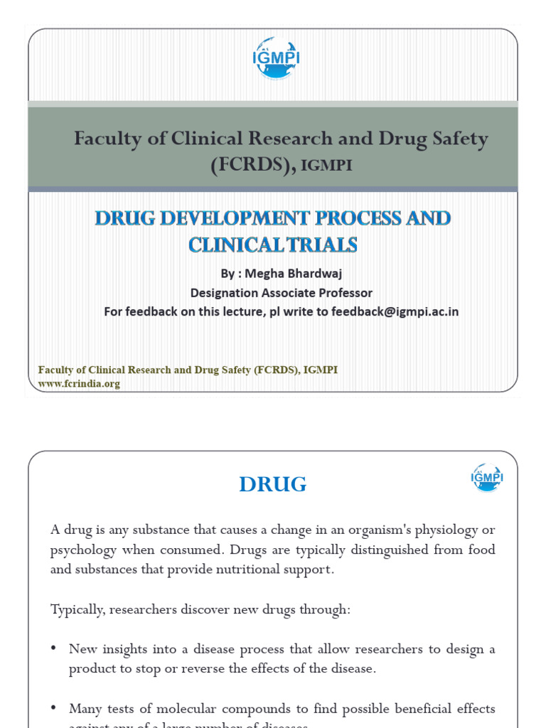 Overview of Drug Discovery and Clinical Research | PDF | Clinical Trial ...