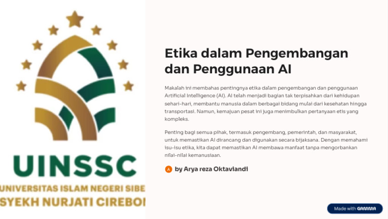Etika dalam Penggunaan AI Modern | PDF