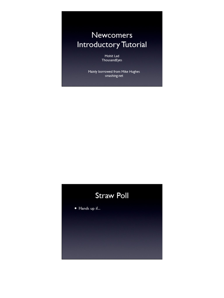 NANOG Newcomers' Introductory Guide | PDF