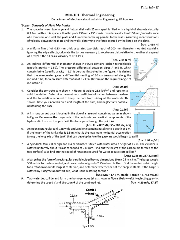 Fluid Mechanics Concepts and Calculations | PDF | Boundary Layer | Pressure