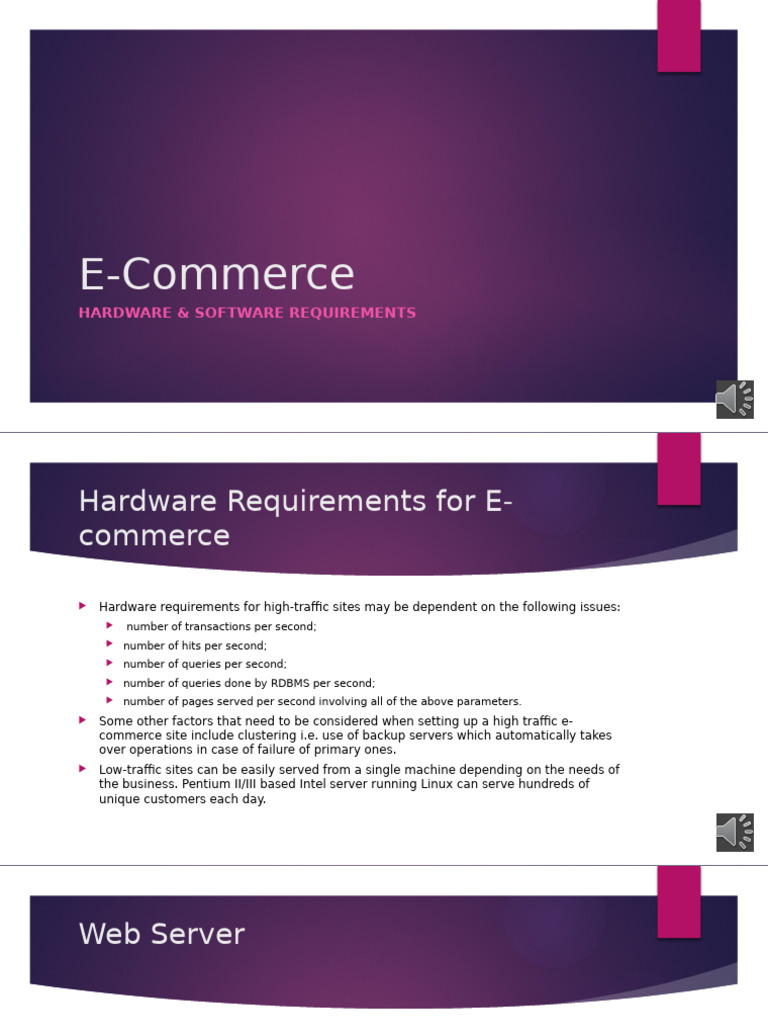 E-Commerce Hardware and Software Needs | PDF | World Wide Web ...