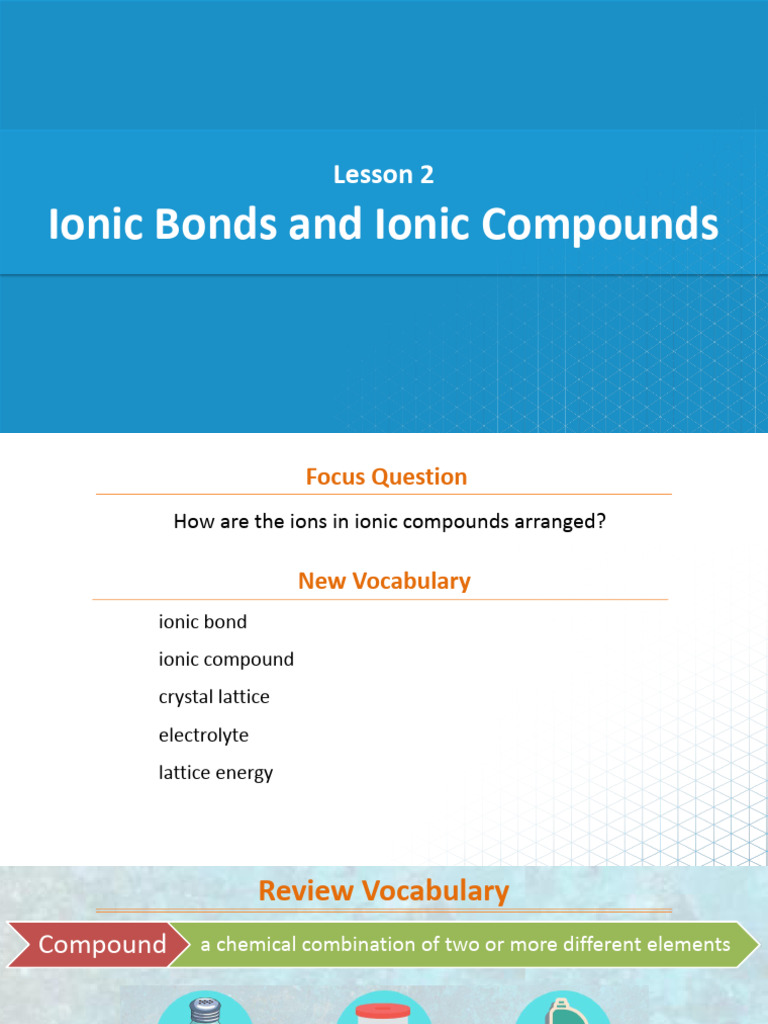Understanding Ionic Bonds and Compounds | PDF | Ion | Ionic Bonding