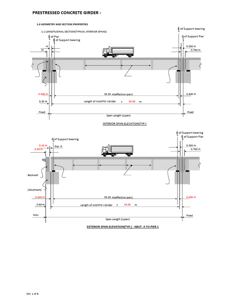 Prestressed Concrete Girder Specifications | PDF | Structural ...