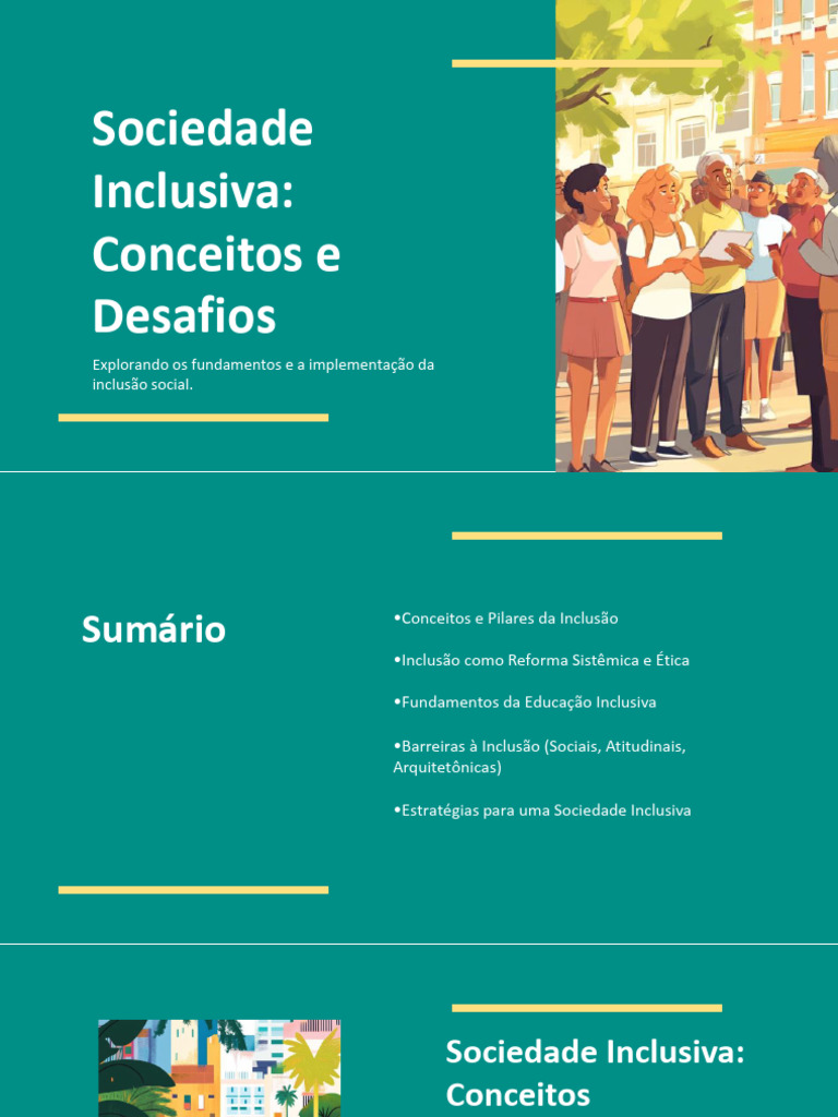 Sociedade Inclusiva: Conceitos e Desafios | PDF | Exclusão social ...