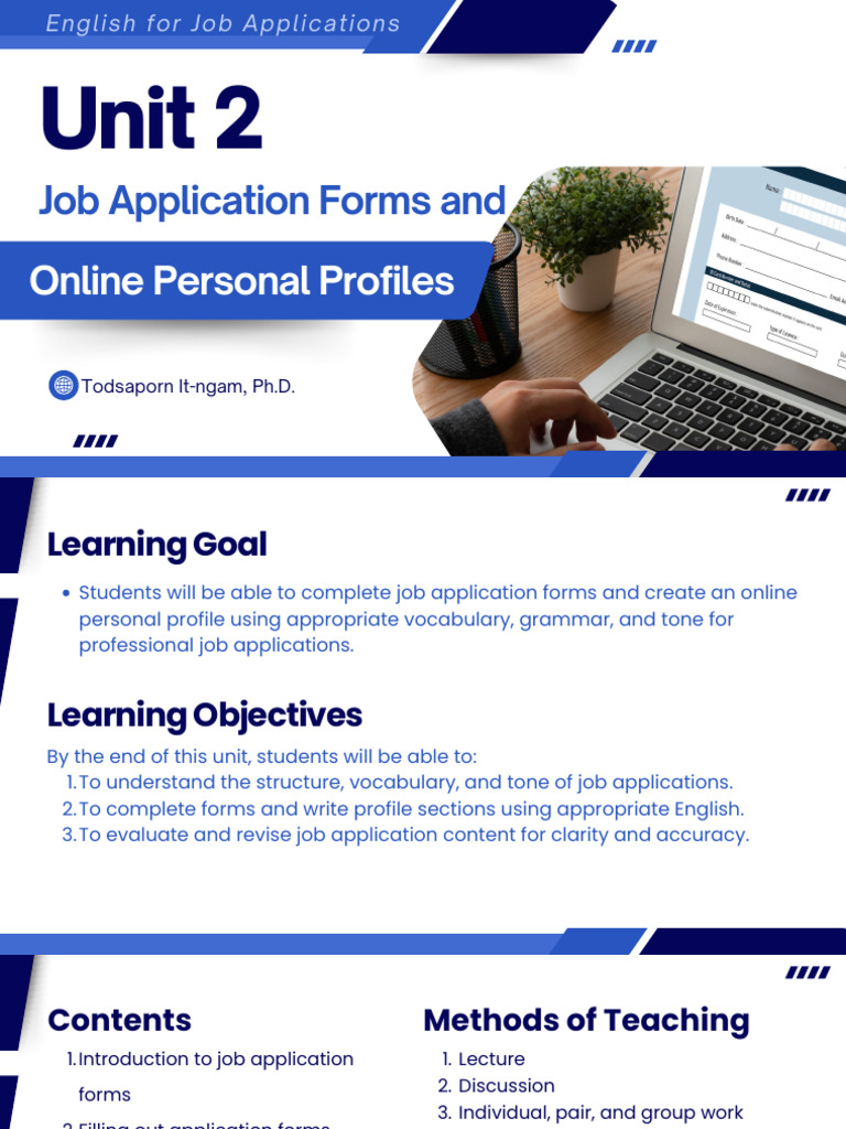 Job Application and Profile Writing Guide | PDF | Linked In | Verb