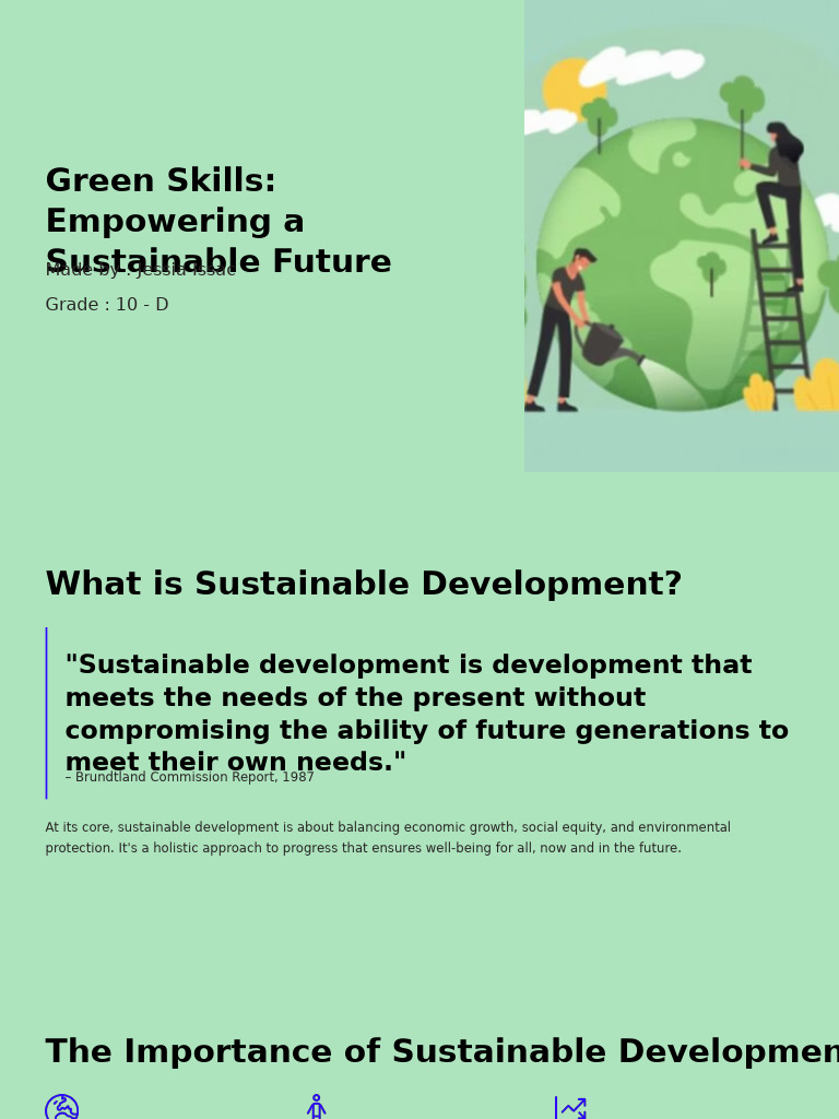 Green Skills for Sustainable Development | PDF | Sustainability ...