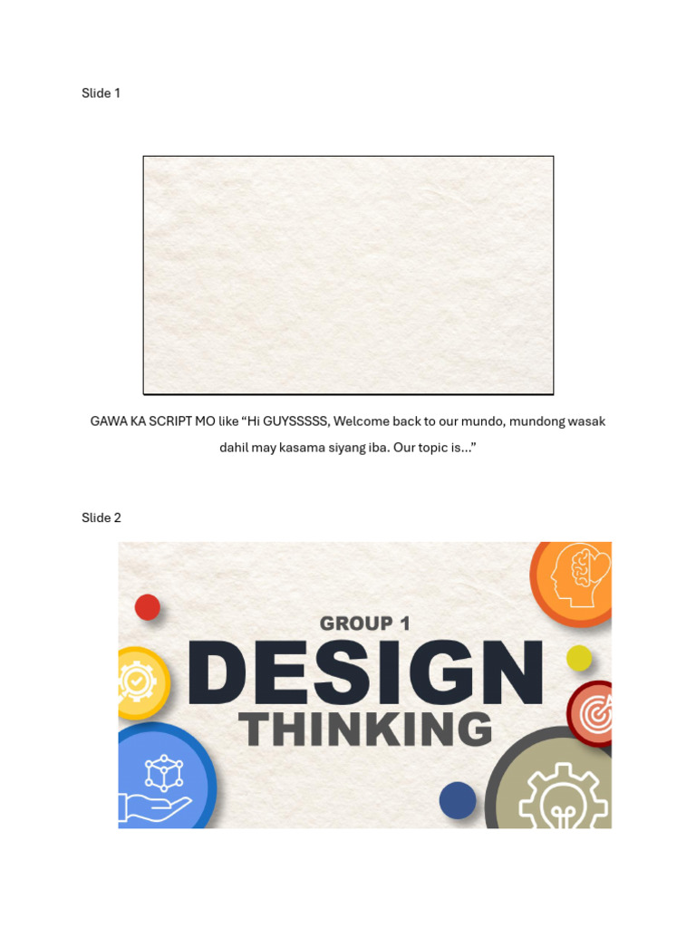 Crafting Your CCT Script for Design Thinking | PDF | Design Thinking ...