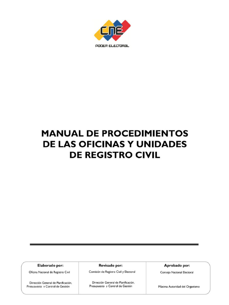 Manual de Procedimientos Ourc Definitivo 16.04.2013 | PDF
