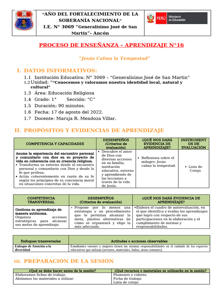 1 Sesion Dia 1 Com Leemos y Escribimos Palabras Con La Letra H | PDF ...