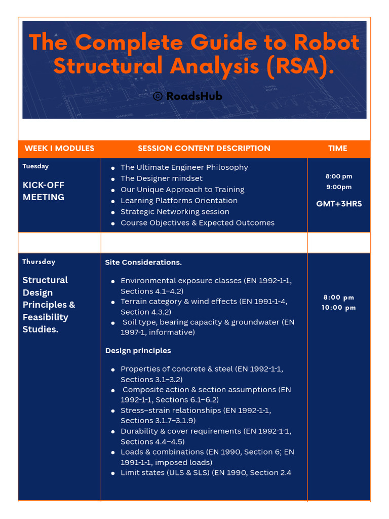 Robot Structural Analysis Course Guide | PDF | Beam (Structure ...