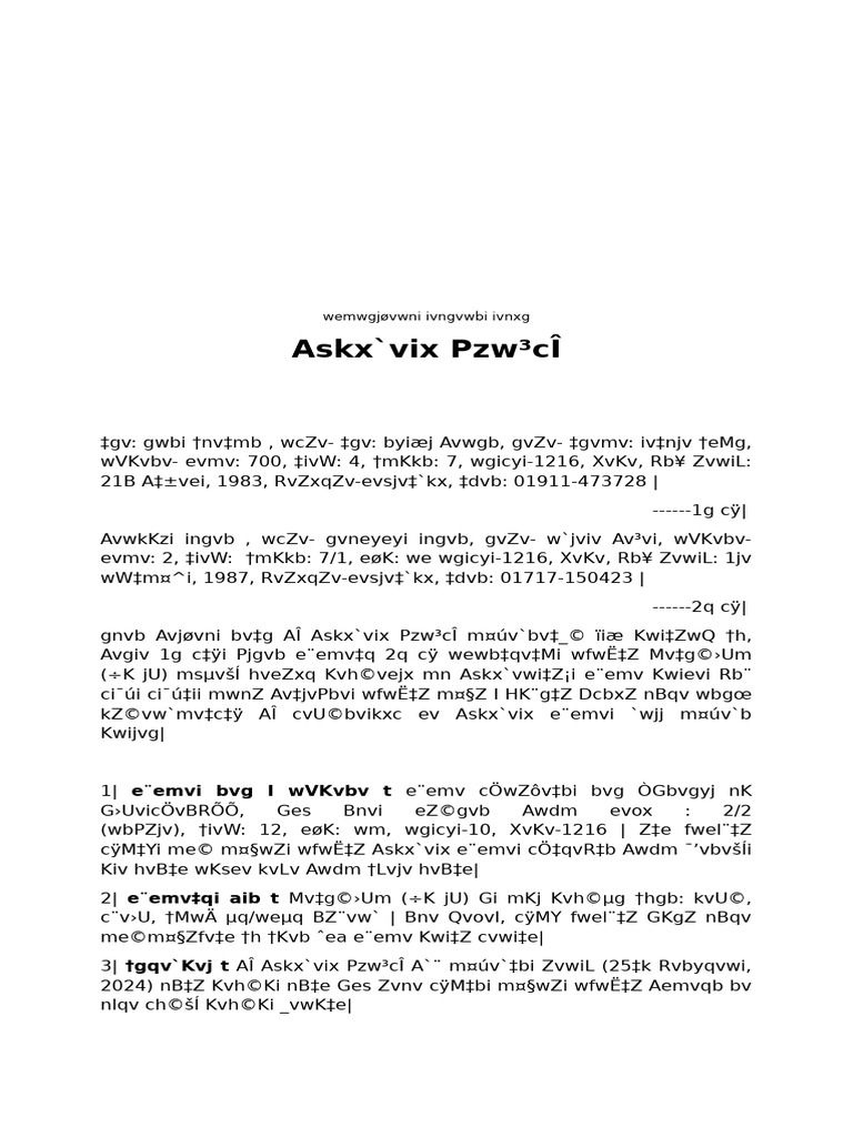 Askx`vix Pzw³cÎ Overview | PDF