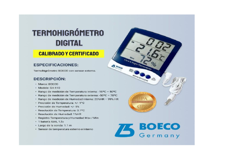 Boeco (Modelo Sh-110) | PDF