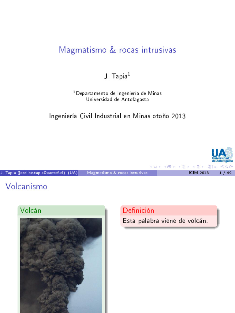 Magmatismo y Rocas Intrusivas: Guía Completa | PDF | Roca ígnea | Magma