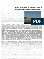 2012 - gennaio 23 - saRastampa - La storia di Marco sconfitto il tumore, ora è impegnato contro l'inquinamento elettromagnetico - Sara Pulvirenti