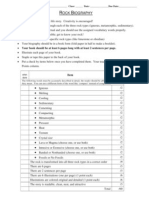 Rock Biography Rubric