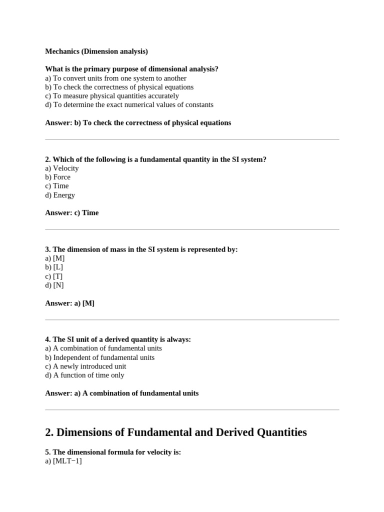 Dimensional Analysis and Vectors Guide | PDF | Collision | Momentum