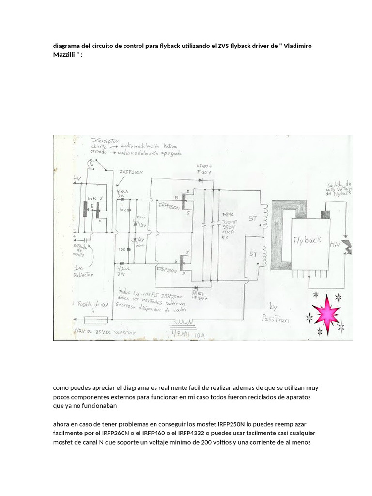 Diagrama Del Circuito de Control para Flyback Utilizando El ZVS Flyback ...