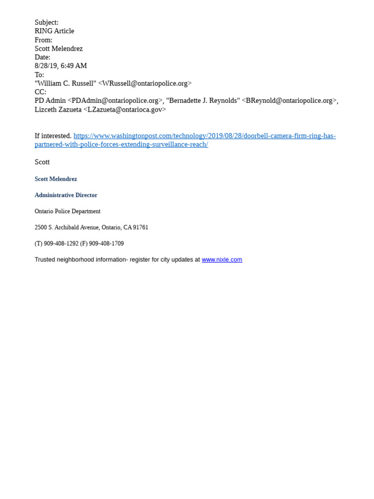RING Article 29 | PDF