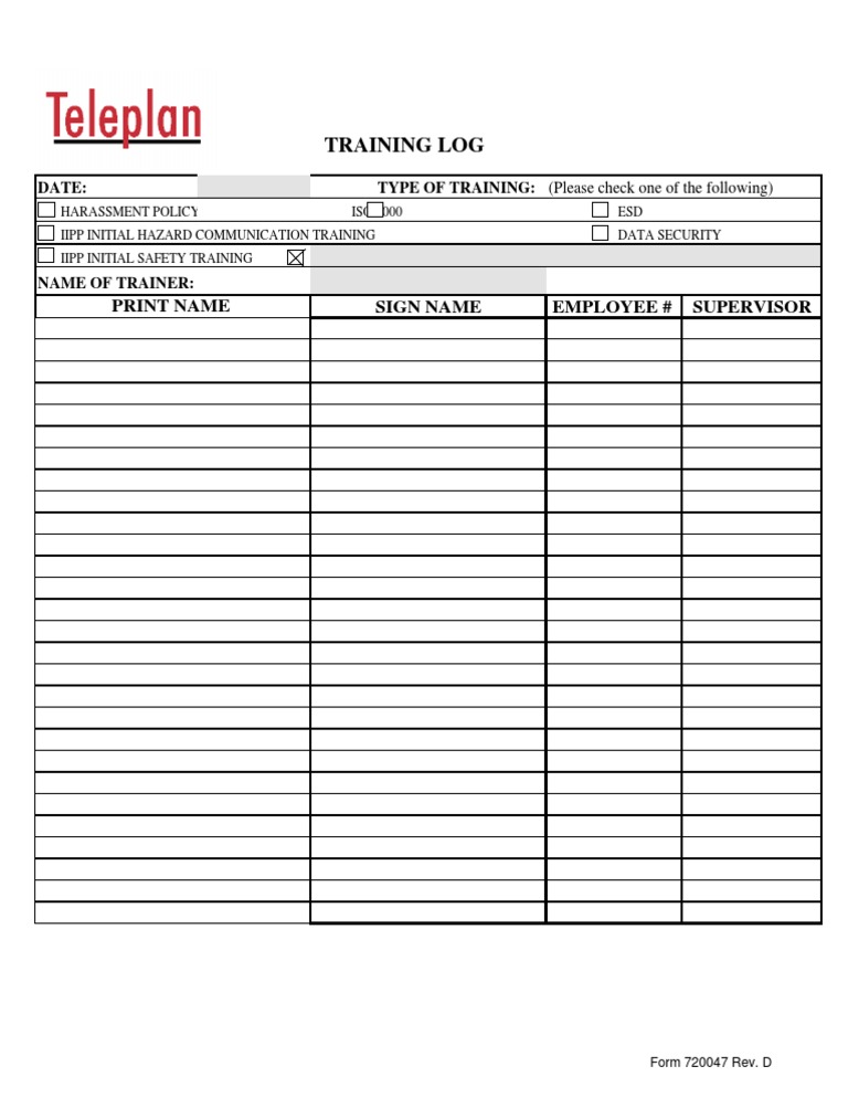 Training Log 720047d | PDF | Computers