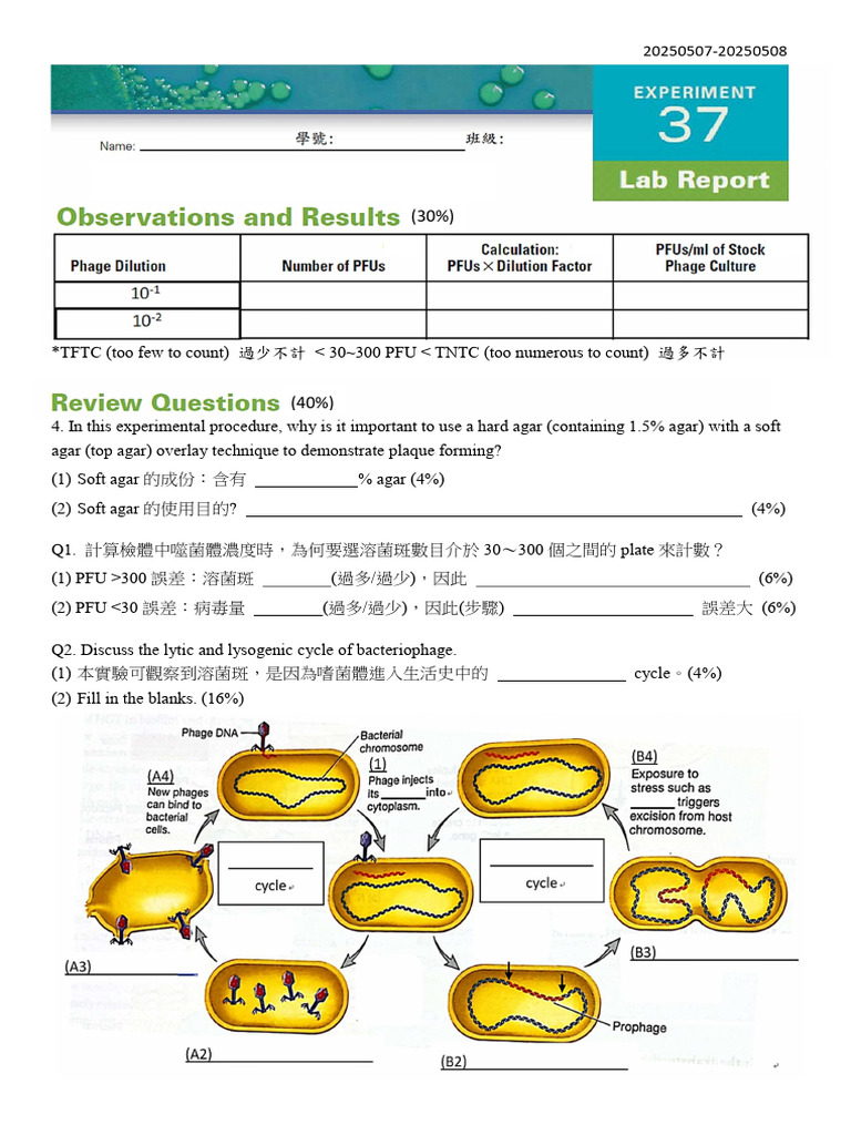 HW10 Phage | PDF