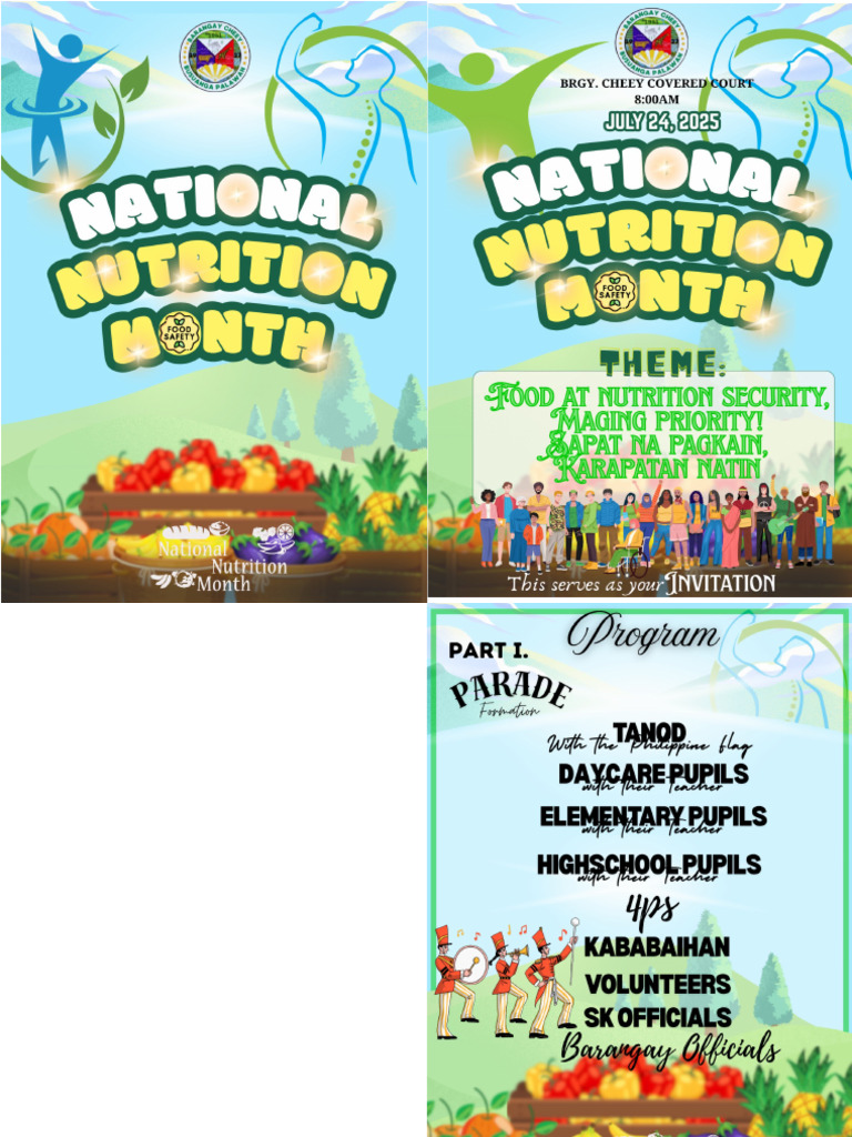 Nutrition Month Prorgam Word Layout | PDF
