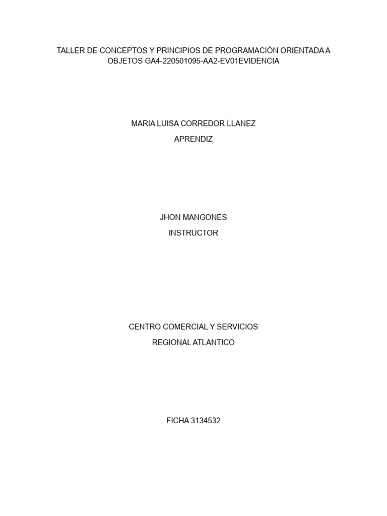 Conceptos Clave de Programación POO | PDF | Objeto (informática ...