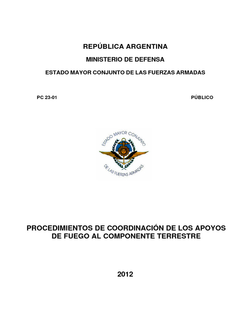 PC 23-01 | PDF | Apoyo aéreo cercano | Fuerzas Aereas