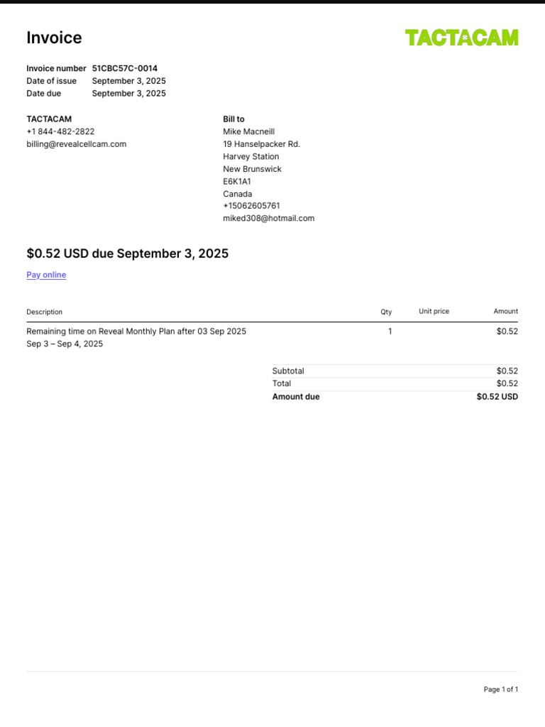 Invoice 51CBC57C 0014 | PDF