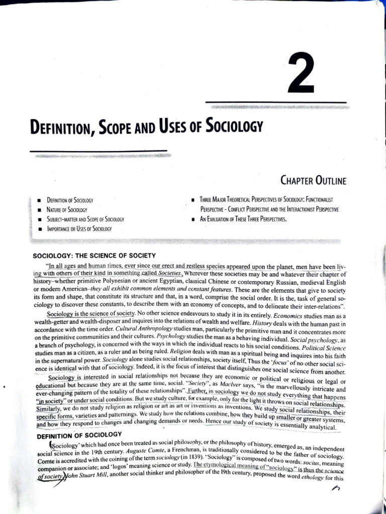 Understanding Sociology: Definitions & Scope | PDF | Sociology | Social ...