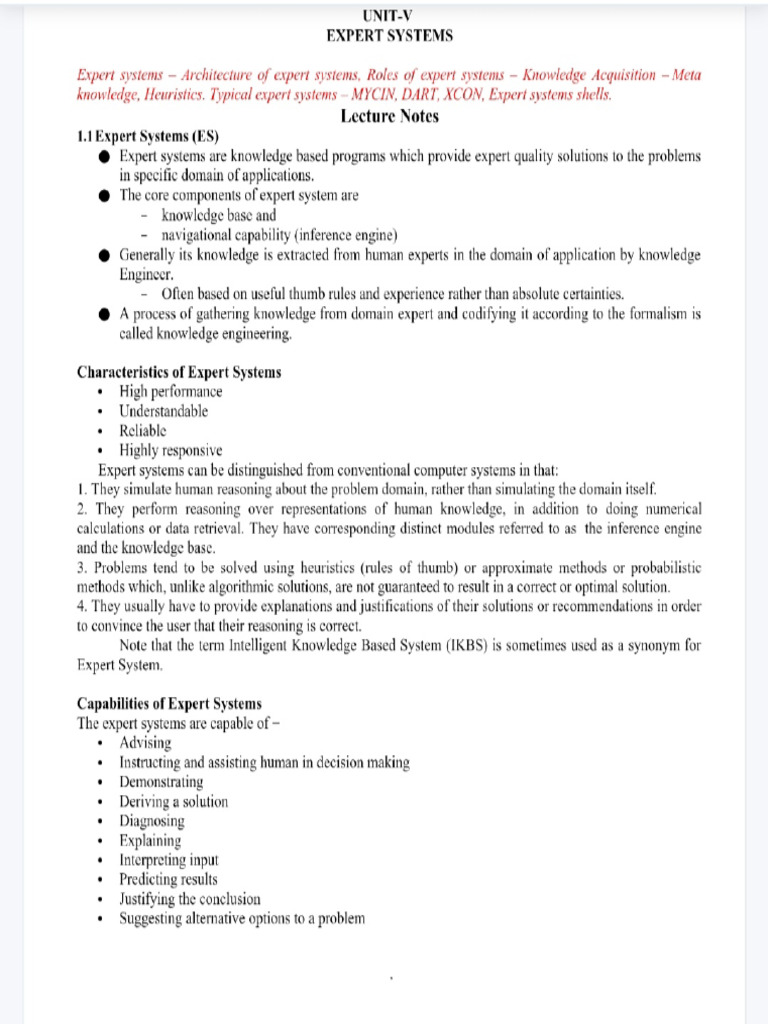 Ai Unit - 5 | PDF