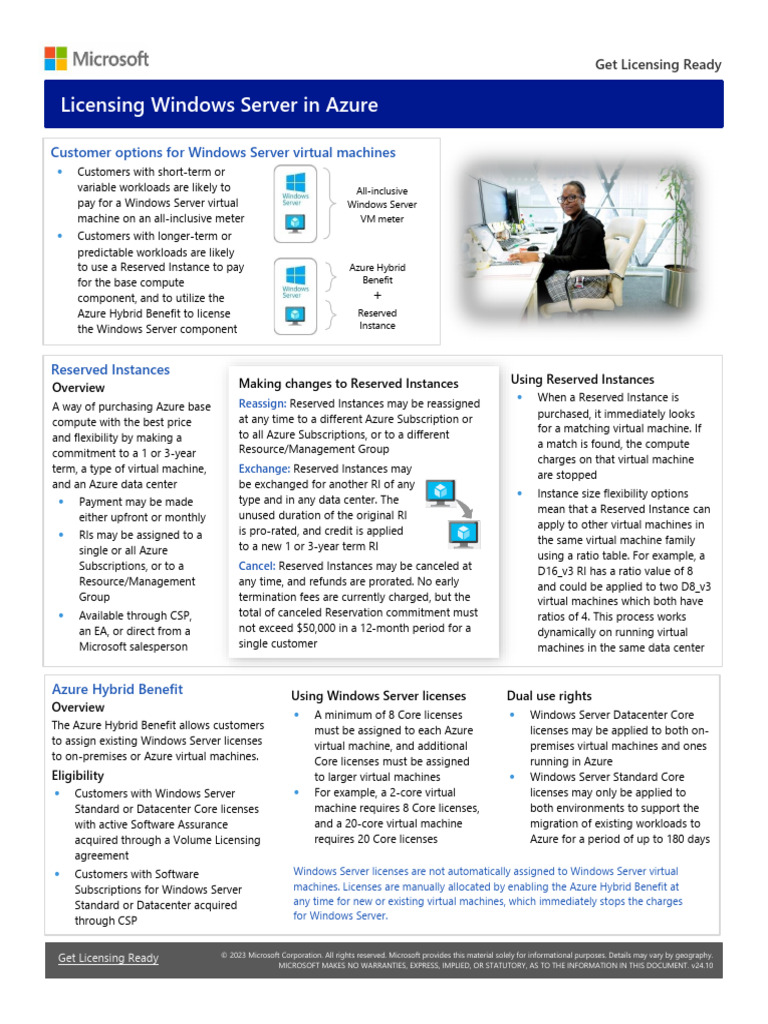 Azure Windows Licensing Overview | PDF | Microsoft Azure | Virtual Machine