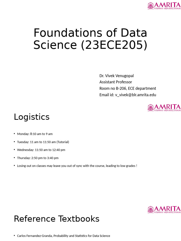 Foundations of Data Science Overview | PDF | Statistics | Data