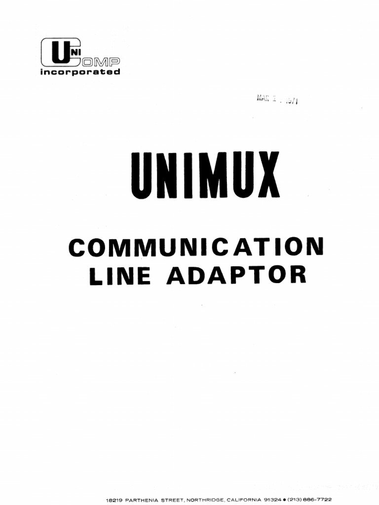 UNIMUX Ref | PDF