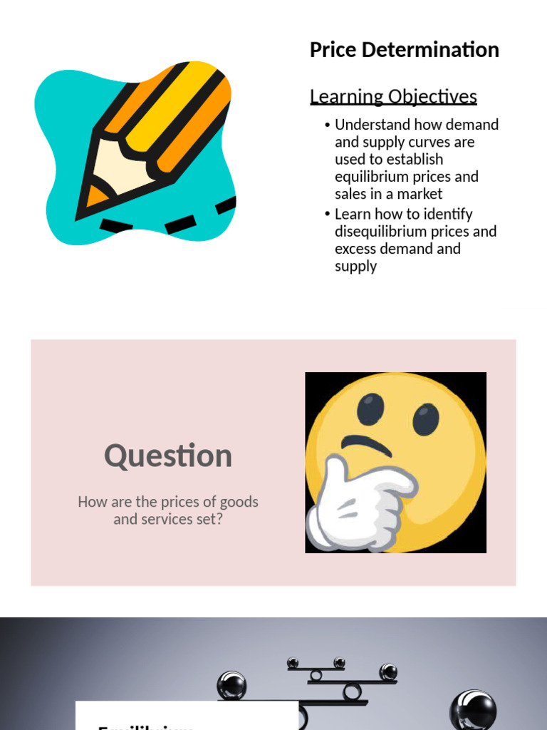 Understanding Market Price Determination | PDF | Economic Equilibrium ...